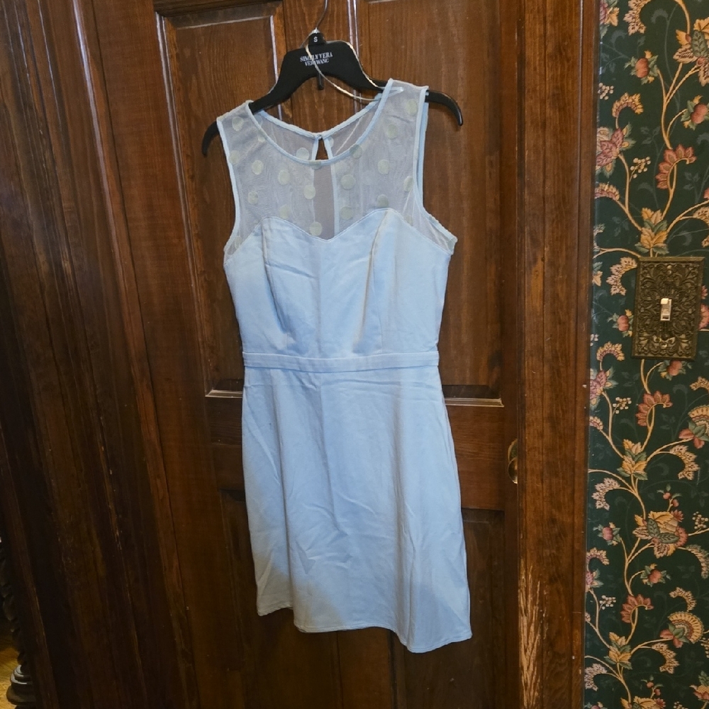 LC Lauren Conrad Light Green / Mint Sleeveless Mini Dress NWT